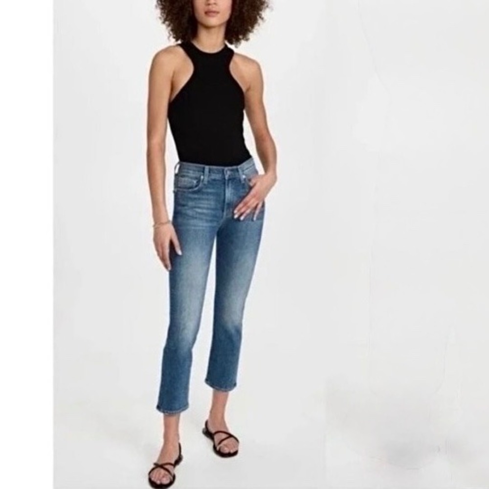 Edwin Blue Caymen Elin Cropped Straight‎ Jeans Size 24 NWT